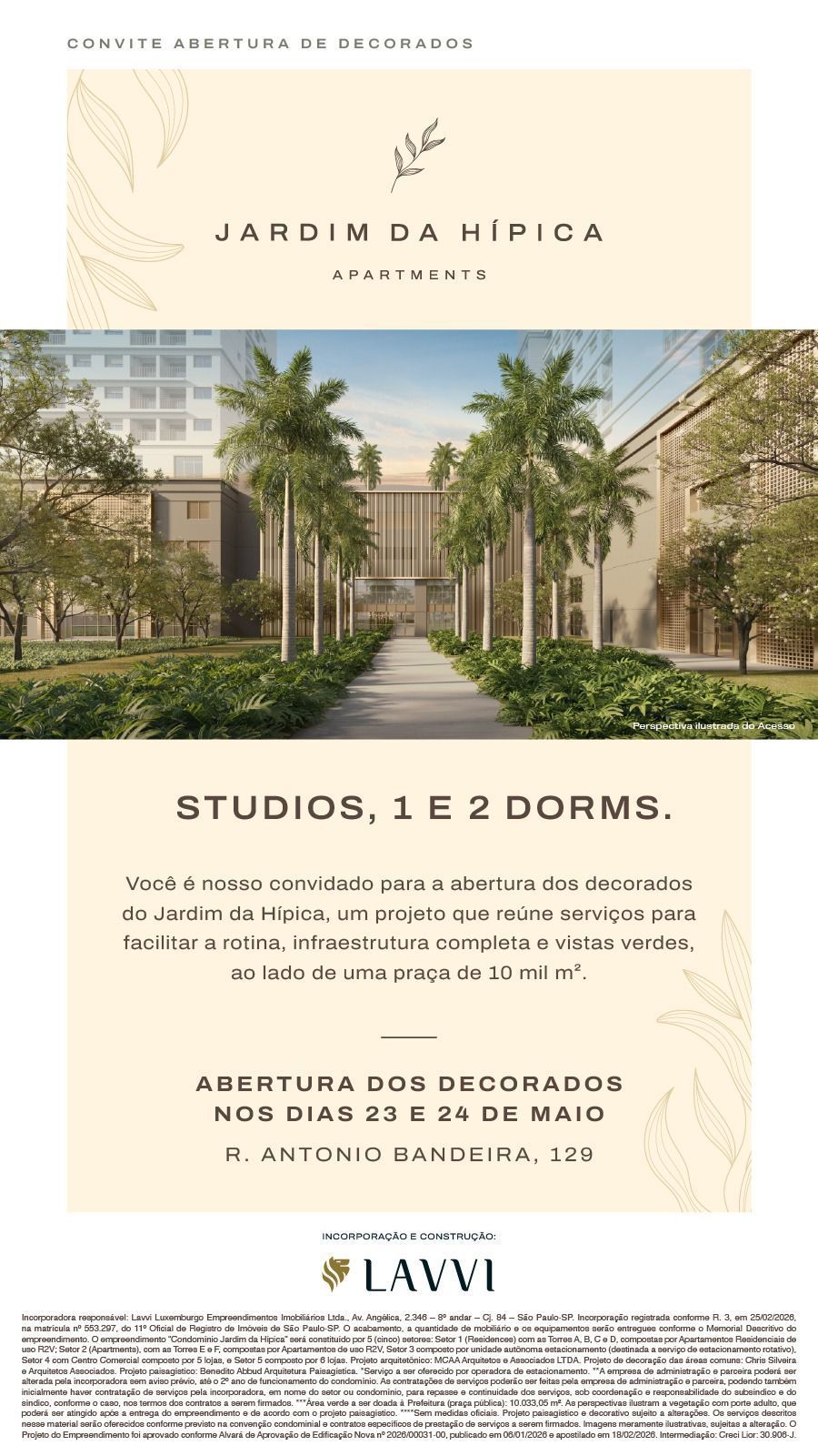 Jardim da Hípica — Decorados