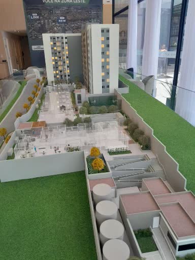 Maquete New Vila Ema — implantação e área de lazer