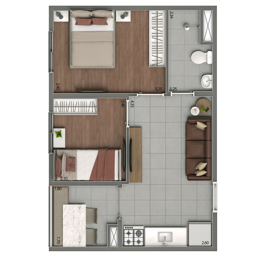 Planta — Opção 1 — Arena Kazzas Itaquera 4